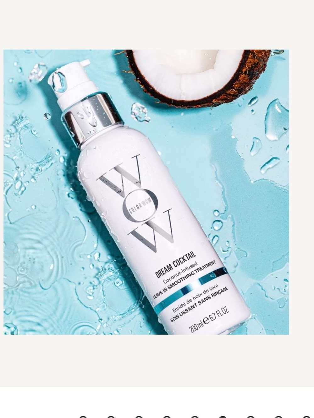 WOW Dream Cocktail Coconut-Infused Leave-In Moisturizer — White